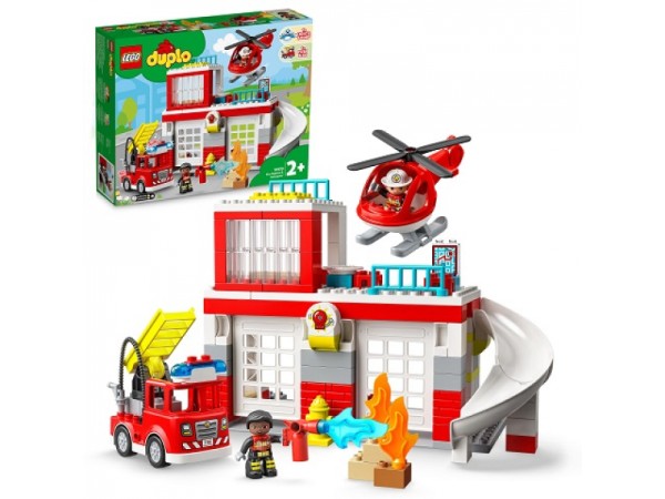 LEGO duplo - Feuerwehrwache mit Hubschrauber (10970)