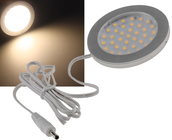 LED-Aufbauleuchte "ABL-R90" warmweiß / 3W, 12V= , 2900K, 337lm