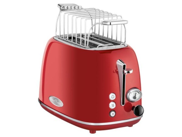 ProfiCook 2 Scheiben-Toaster Vintage PC-TA 1193 (Rot)