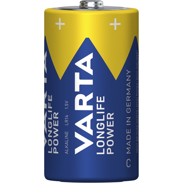 Baby-Batterie VARTA ''Longlife Power'' Alkaline, Typ C, LR14, 1,5V, 4er Pack