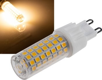 LED Stiftsockel G9, 8W, 880lm - 330°, 230V, 3000K, warmweiß