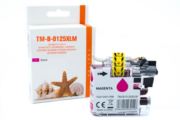 LC125XLM, Tintenpatrone magenta, Brother kompatibel - 15ml