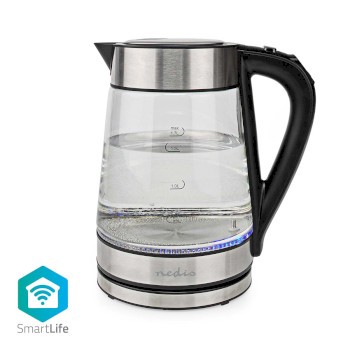 SmartLife Wasserkocher | Wi-Fi | 1.7 l | Glas | 40,60,70,80,90,100 °C | Temperaturanzeige | Um 360 G