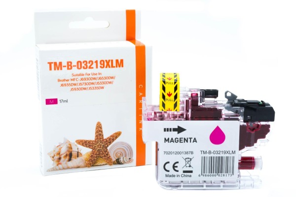 LC3219XLM, Tintenpatrone magenta, Brother kompatibel - 17ml