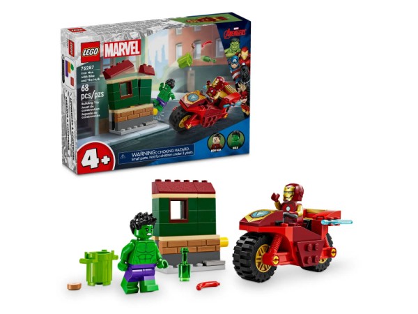 LEGO Marvel Super Heroes - Iron Man mit Bike und der Hulk 76287