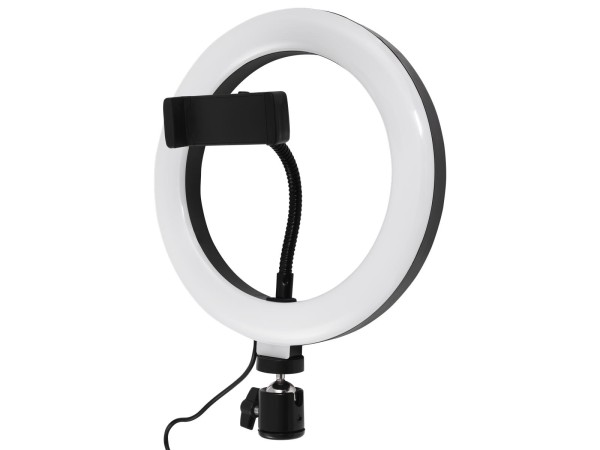 LED Ringleuchte für Smartphone, Ø20 cm, 3 Lichtfarben,