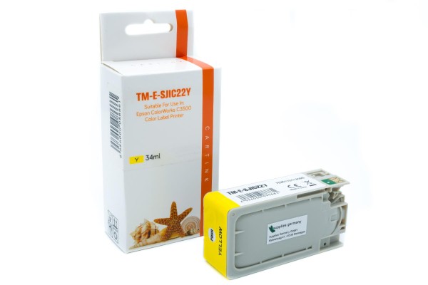 SJIC22Y alternativ Tinte yellow Epson / C33S020604 / 32,5ml