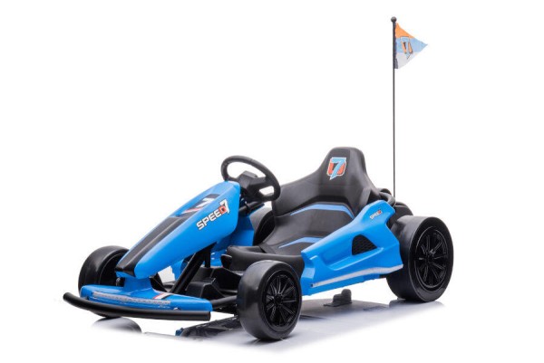 Elektro Kinderfahrzeug e-Gokart - 24V/7Ah-Akku und 2 Motoren - blau