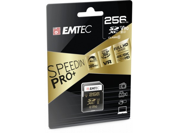 Emtec SD 256GB SpeedIN PRO+ CL10 4K/8K Ultra HD