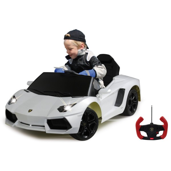 Elektro Kinderfahrzeug Lamborghini Aventador weiss 40MHz 6V