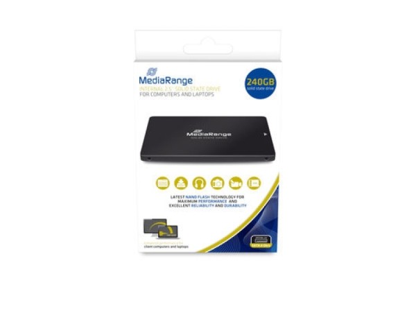 MediaRange SSD 240GB USB 2.5 Intern MR1002 Schwarz MR1002