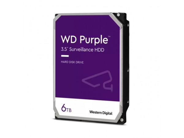 WD Purple HDD 3.5 6TB SATA3 5400 WD64PURZ