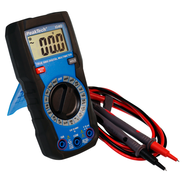 Digital Multimeter PeakTech ''P1040'', 2000 Counts, TrueRMS, Manuelle Bereichswahl