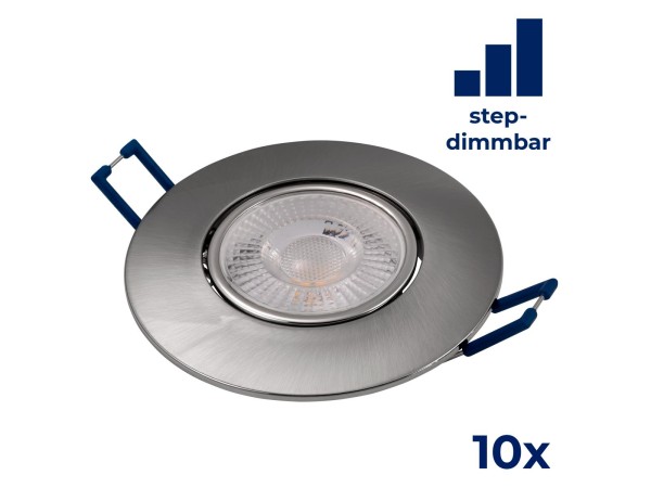 LED-Einbauleuchte McShine ''EL-313D'' 4,5W, 450lm, 3000K, step-dimmbar, 10er-Pack