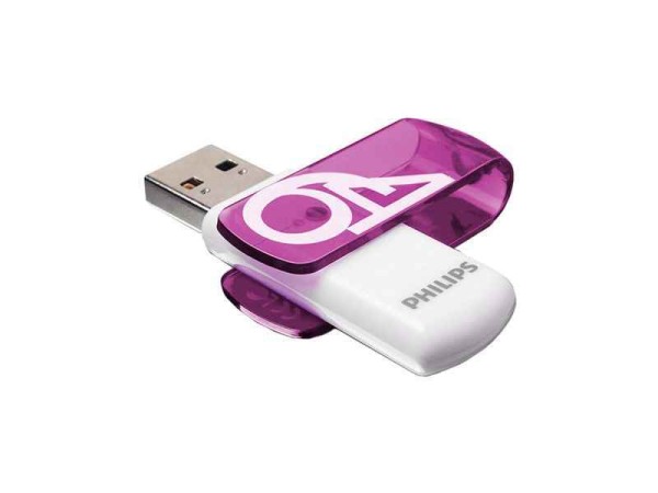 Philips USB 2.0 64GB Vivid Edition Lila FM64FD05B/10