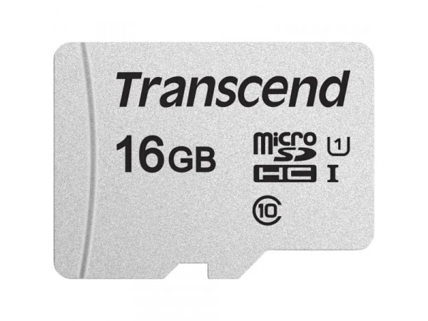 Transcend MicroSD/SDHC Card 16GB USD300S-A w/Adap. TS16GUSD300S-A