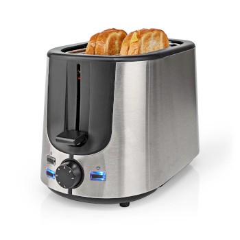 Toaster | Edelstahl Serie | 2 Brotscheiben | 2 Steckplätze | Bräunungsstufen: 7 | Auftaufunktion | B