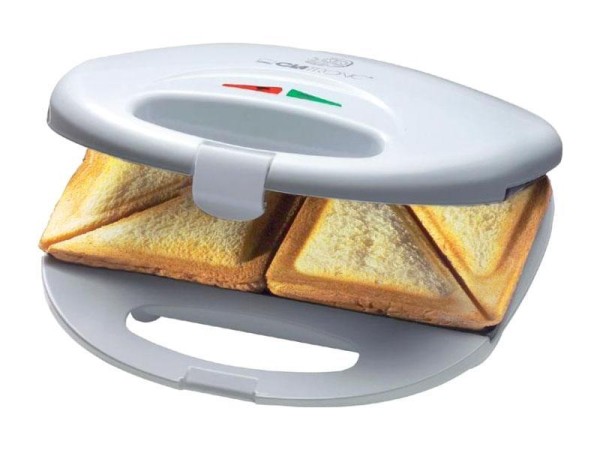 Clatronic Sandwichtoaster ST 3477 Weiß-Inox