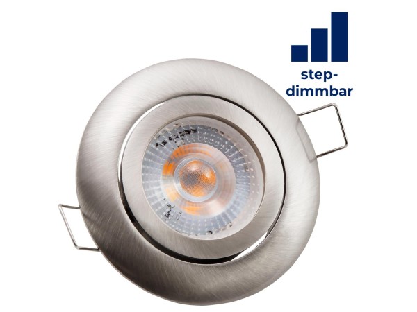 LED-Einbauleuchte McShine ''Eco-50'' 5W, 400lm, 3000K, step-dimmbar