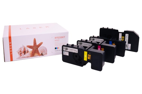 TK5230KIT alternativ Toner Rainbowkit Kyocera / TK5230 / BK2.600 / CMY2.200 Seiten