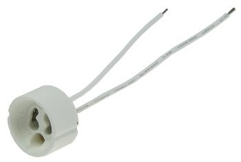 GU10 Lampenfassung, 230V / 100Watt - Keramik Fassung mit 11cm Kabel