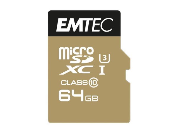 Emtec MicroSDXC 64GB SpeedIN CL10 95MB/s FullHD 4K UltraHD