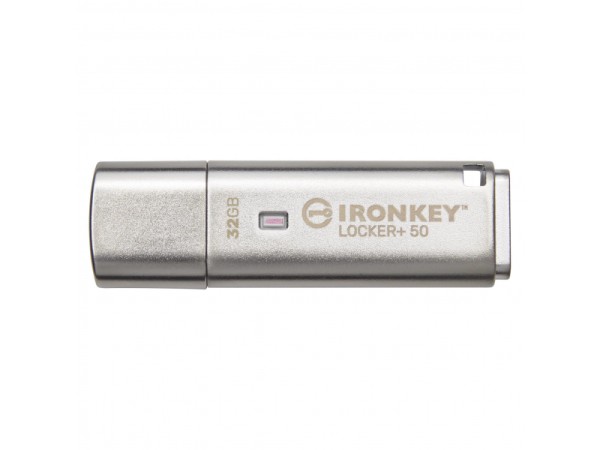 Kingston IronKey Locker+ 50 32GB USB Flash Silber IKLP50/32GB