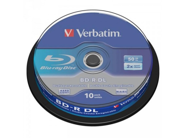 BD-R 50GB Verbatim 6x 10er Cakebox 43746