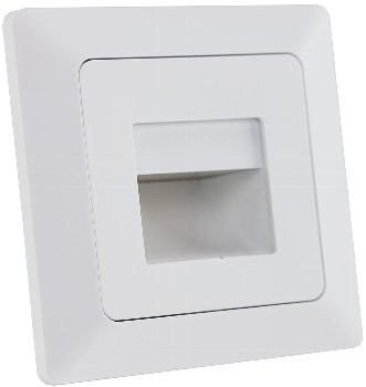 MILOS LED-Einbauleuchte "COB" weiß matt - 80x80mm, 3000k, warmweiß, 55Lumen