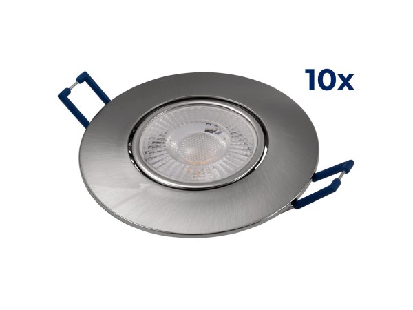 LED-Einbauleuchte McShine ''EL-313C'' 4,5W, 450lm, CCT 3000-4000-6000K, 10er-Pack