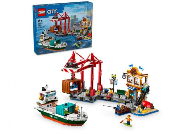 LEGO City - Hafen mit Frachtschiff (60422)