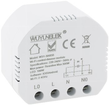 MILOS WiFi Unterputz Schalter + Dimmer