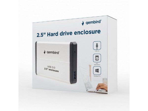 Gembird USB 3.0 2.5 Festplatten Gehäuse EE2-U3S-2-S