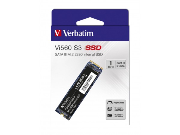 Verbatim SSD 1TB, SATA-III, M.2 2280 - Retail