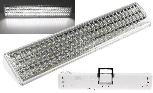 LED Notleuchte "CTNL-90 SMD" 500x95x60mm / Lithium Akku 2x 3,7V/2200mAh, nur 9W