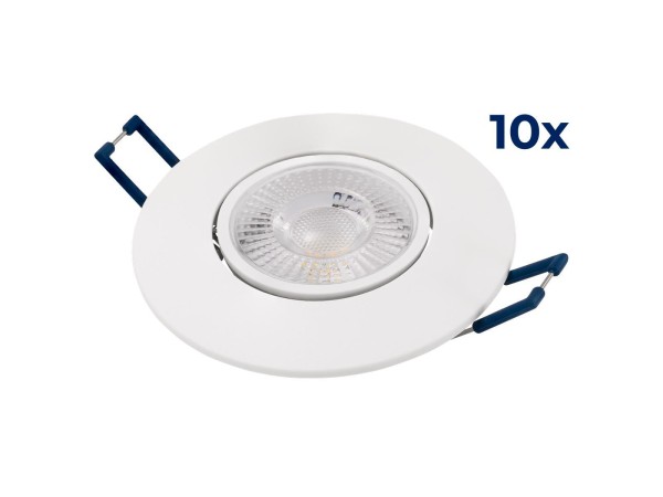 LED-Einbauleuchte McShine ''EL-313C'' 4,5W, 450lm, CCT 3000-4000-6000K, 10er-Pack