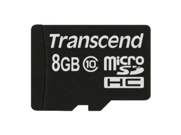 Transcend MicroSD Card 8GB SDHC Cl.10 (ohne Adapter) TS8GUSDC10