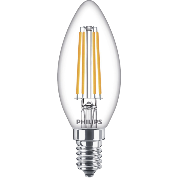 LED-Kerzenlampe Philips ''CorePro'', E14, 6,5W, 2700K, 806lm, 230V, klar