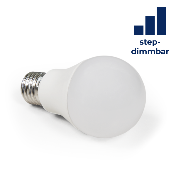 LED Glühlampe McShine, E27, 10W, 810 lm, 3000K, warmweiß, step dimmbar 100/50/10%