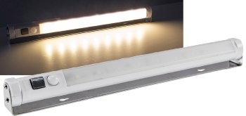 LED Unterbauleuchte mit Bewegungsmelder - Batteriebet., 9 SMD LEDs, 80lm, warmweiß