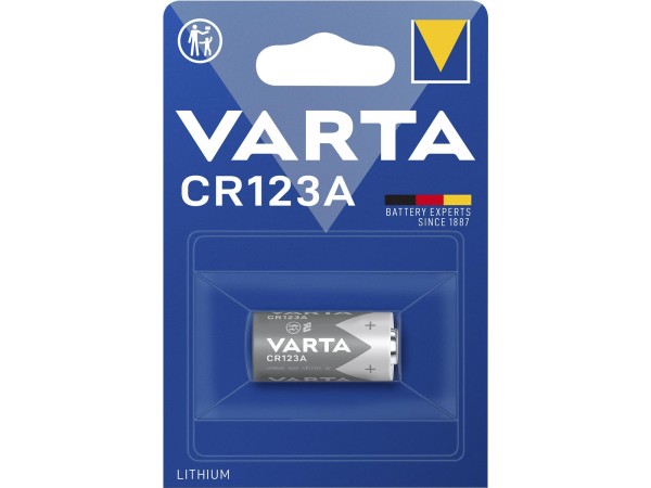 Lithium-Photobatterie VARTA, CR 123A, 3 V, 1er-Blister