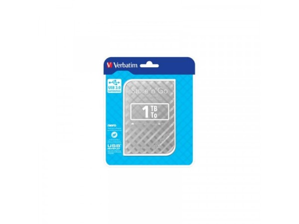 HDD 6,35cm (2.5) USB3 1TB Verbatim Store n Go GEN2 silver 53197