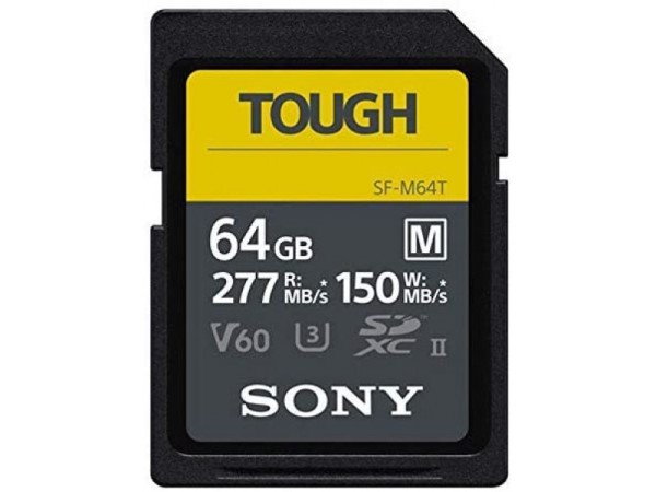 Sony SDXC M Tough series 64GB UHS-II Class 10 U3 V60 - SFM64T