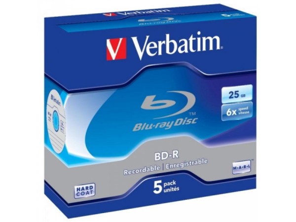 BD-R 25GB Verbatim 6x 5er Jewel Case 43715