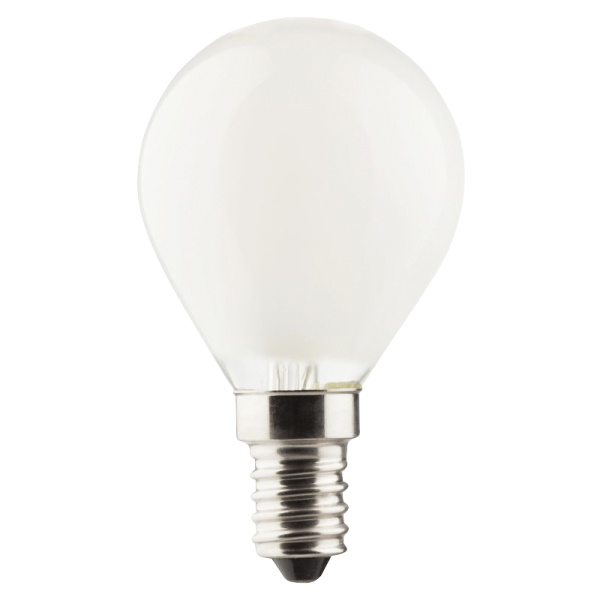 LED Filament Tropfenlampe, E14, 4W, 470lm, 2700K, warmweiß, matt, 3er Set