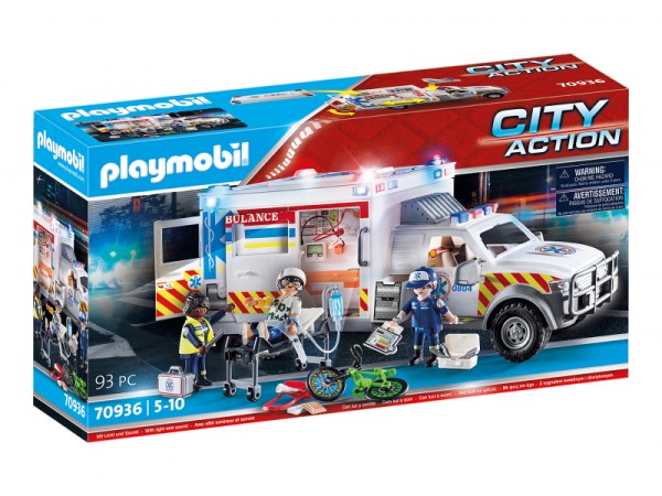 Playmobil City Action - Rettungs-Fahrzeug US Ambulance (70936)