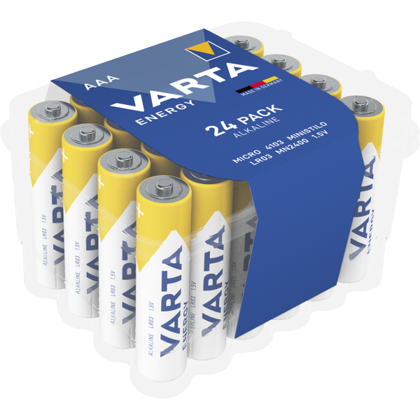 Micro-Batterie VARTA ''Energy'' Alkaline, Typ AAA, LR06, 1,5V, 24er Pack