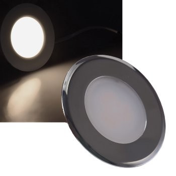 LED-Einbauleuchte "EBL-HV65si", silber