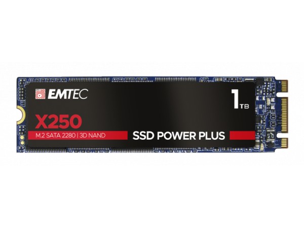 Emtec Intern SSD X250 1TB M.2 SATA III 3D NAND 520MB/sec ECSSD1TX250