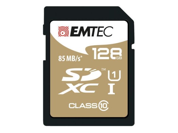 SDXC 128GB Emtec CL10 EliteGold UHS-I 85MB/s Blister